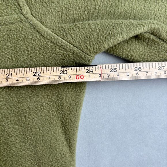 WeSC Pullover Mens L Green 1/4 Zip Mitch Solid Fleece Mock Neck L413470M Fall - Picture 5 of 8